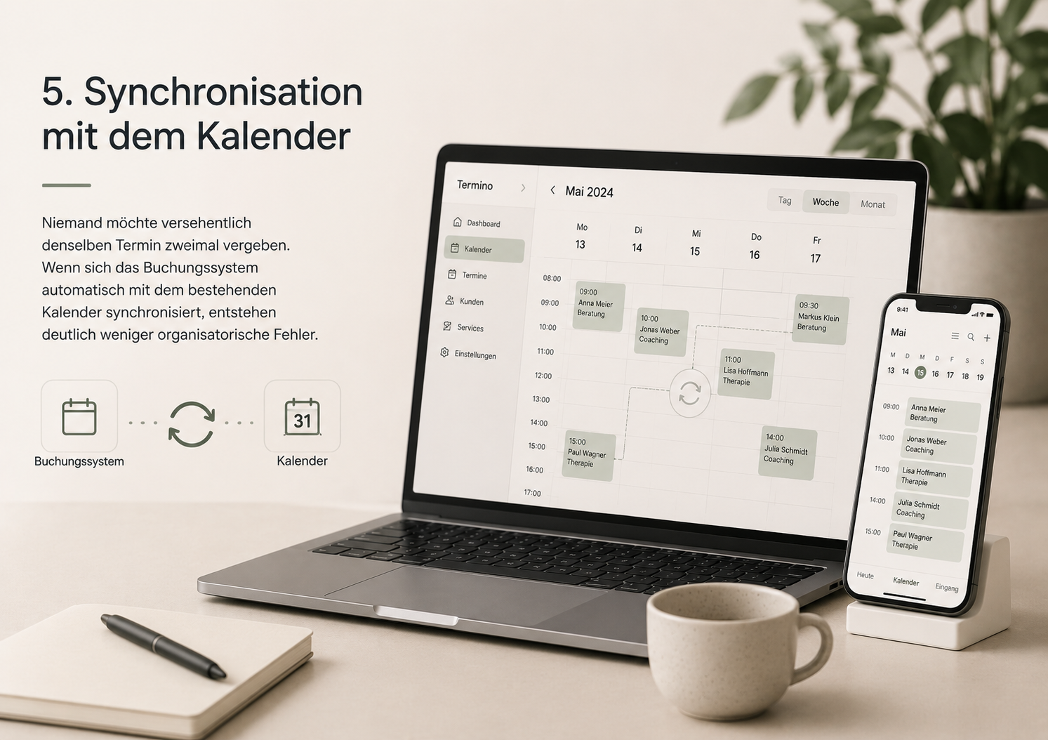Online booking form for a practice appointment